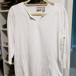 CHICO'S MID SLEEVE SHIRT
